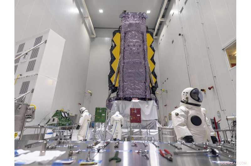 James Webb Space Telescope Primed for Ariane 5 Launch with Complete Fueling