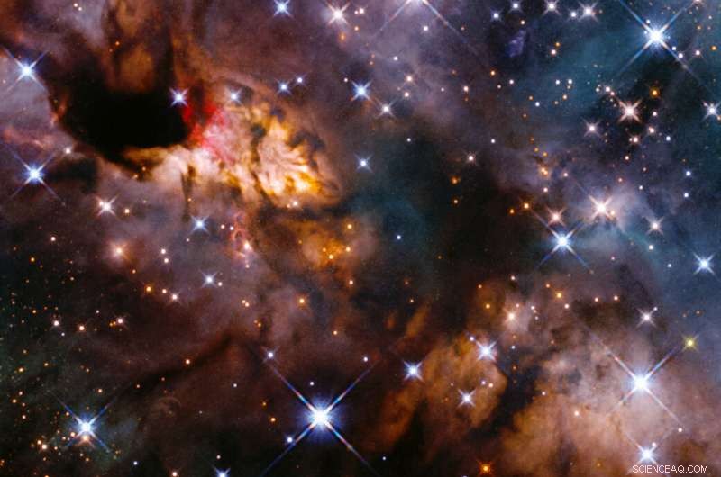 Hubble Captures Stunning View of the Prawn Nebula in Scorpius