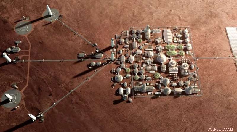 Mars Colony as Hydrogen Factory: Powering the Inner Solar System