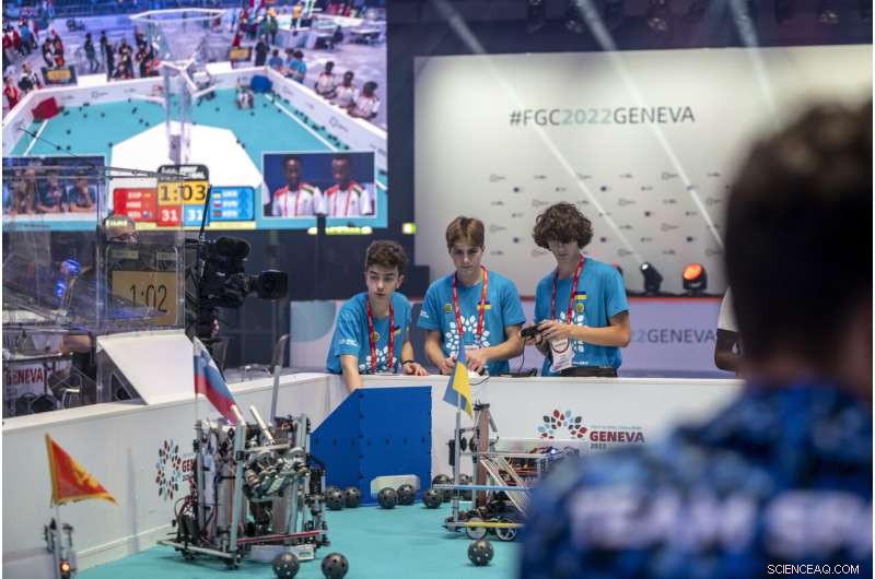 Ukrainian Teens Overcome Shipping Hurdles at Geneva Robotics Challenge