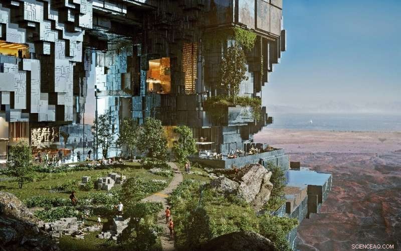 Saudi Prince Announces Mirrored Skyscraper Eco-City Project Across Desert Landscape