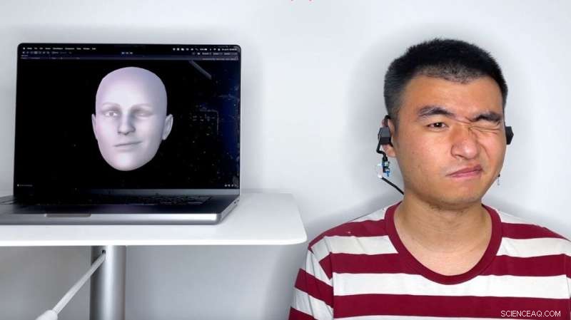 Ear-Worn Sonar Device Recreates Full Facial Expressions with Low Power & High Privacy