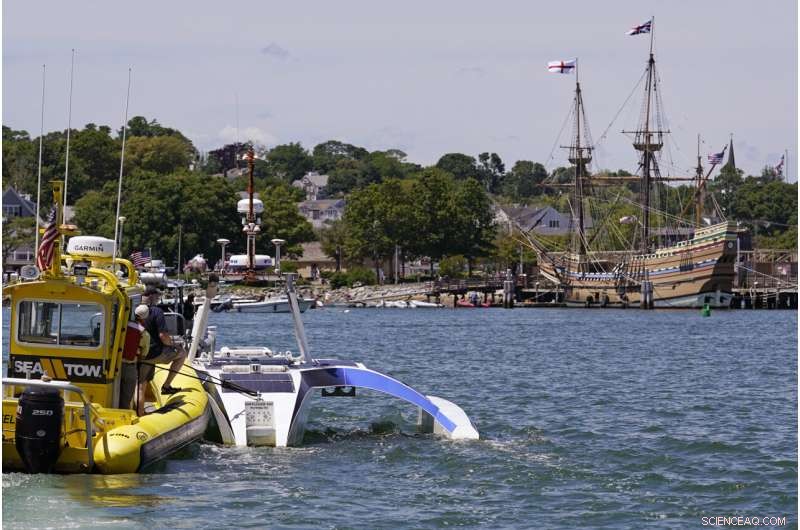 Unmanned Autonomous Mayflower Vessel Arrives at Plymouth Rock, Honoring Historic Voyage