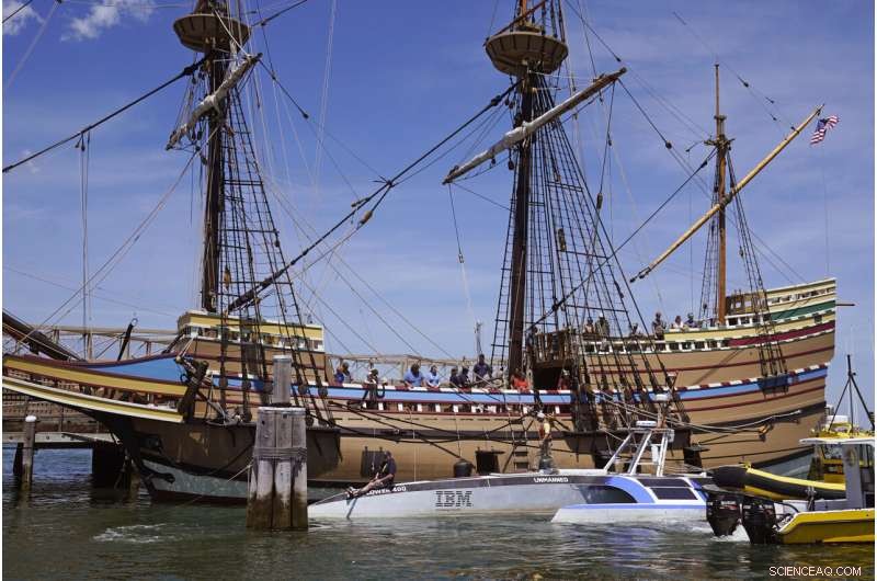 Unmanned Autonomous Mayflower Vessel Arrives at Plymouth Rock, Honoring Historic Voyage