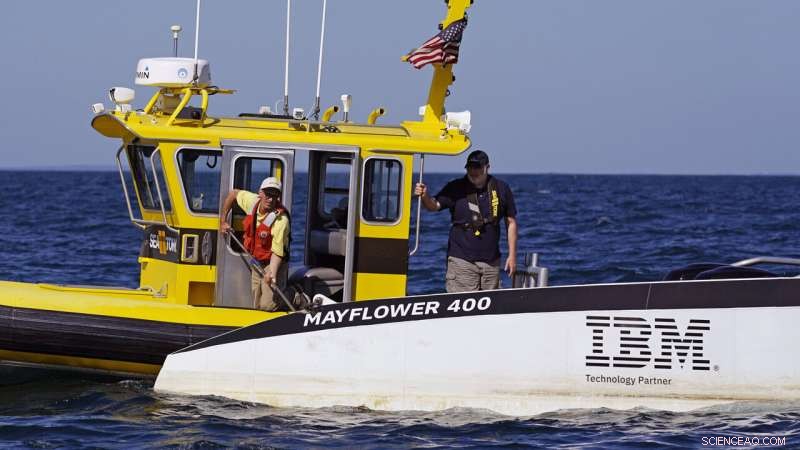 Unmanned Autonomous Mayflower Vessel Arrives at Plymouth Rock, Honoring Historic Voyage