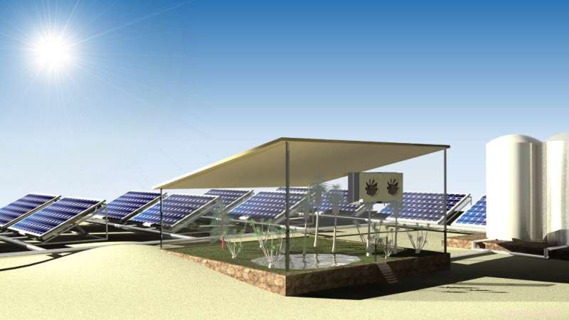 Solar Panel System Harvests Air Moisture to Sustain Crop Growth in Desert Regions