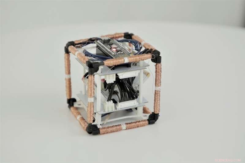 ElectroVoxels: Self-Reconfiguring Robotic Cubes with Embedded Electromagnets for Space Exploration