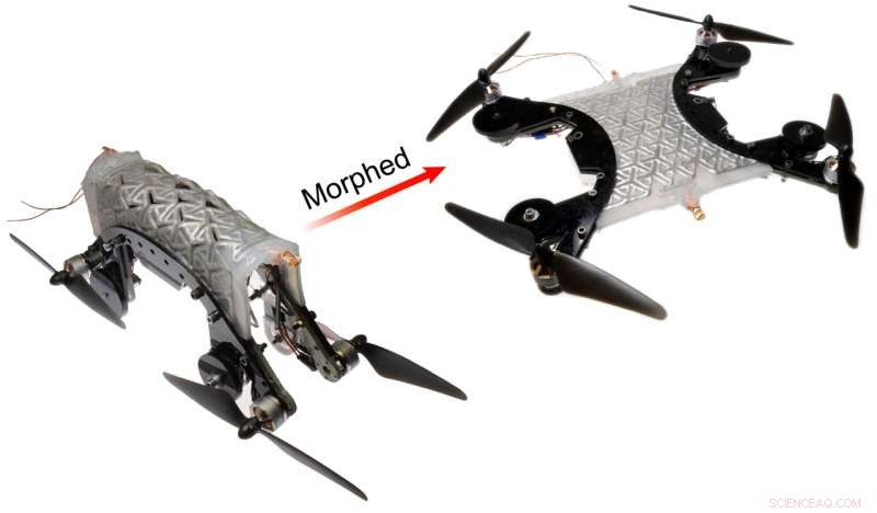 Revolutionary Soft Robot Transforms from Ground Vehicle to Flying Drone with Liquid Metal