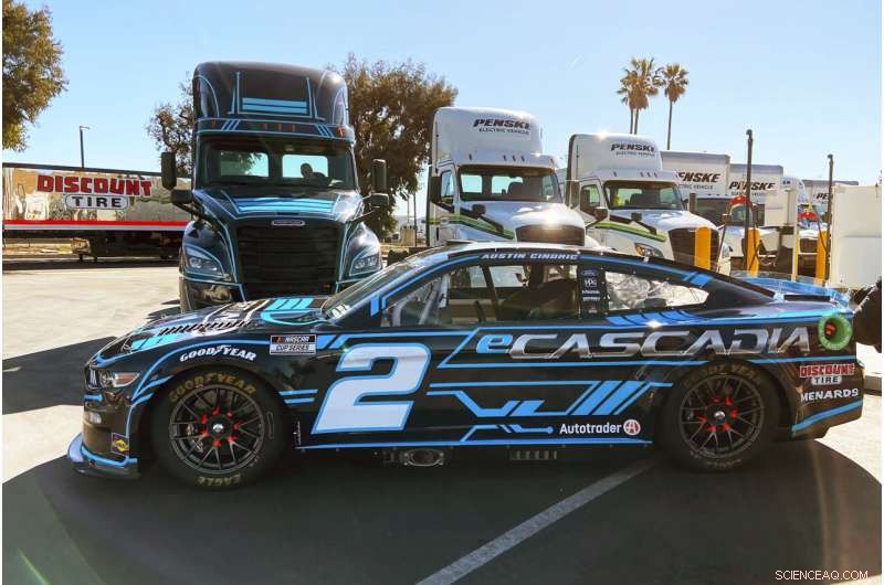 Team Penske Pioneers NASCAR History with First Electric Hauler at Los Angeles Coliseum