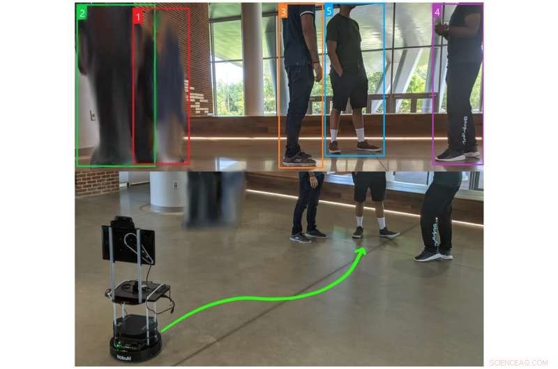 AI-Powered Mobile Robot Actively Enforces Social Distancing to Reduce COVID-19 Spread