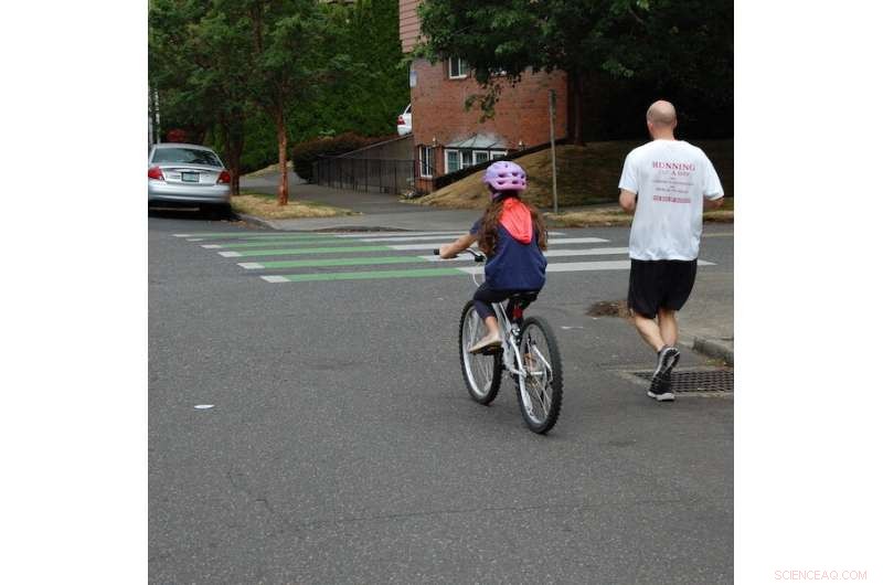 Enhancing Bicycle Safety at Unsignalized Intersections: Insights from Portland s Pavement Markings Study