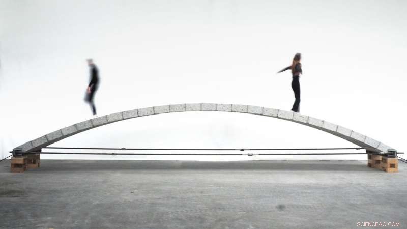 Innovative Concrete Recycling: Building a Footbridge with Reused Blocks