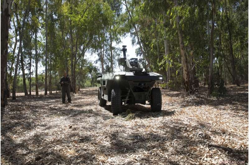 Israel Aerospace Industries Unveils Armed Robot for Border Security