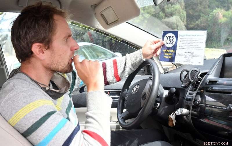 Uber Drivers Challenge  Independence  Claim in Proposition 22 Protests