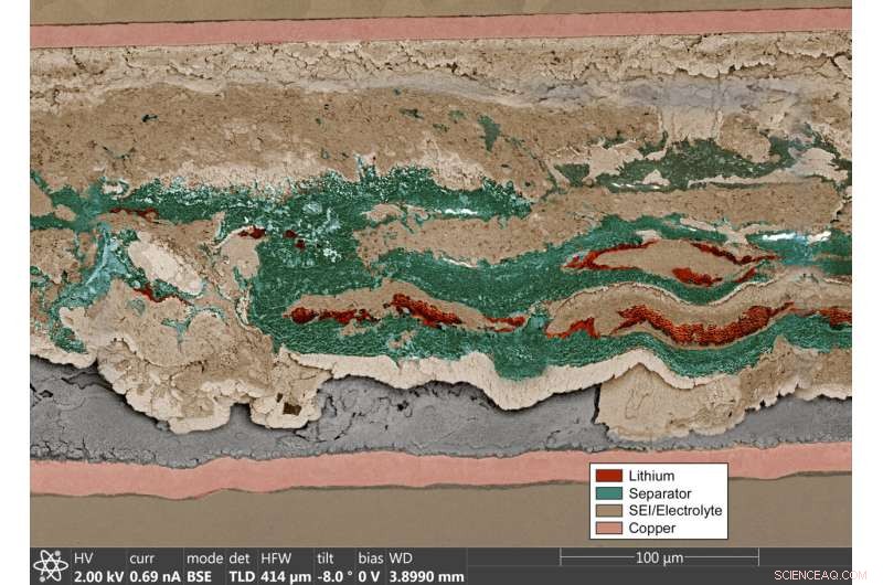 Lithium-Metal Battery Degradation: Uncovering the Internal Failure Mechanism