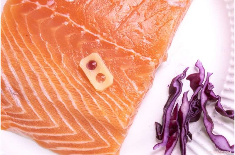 Edible Sensor Detects Thawing History in Frozen Foods with Color Change