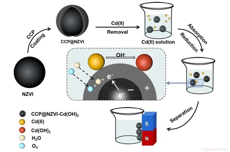 Breakthrough Iron-Based Primary Battery for Rapid Heavy Metal Water Remediation