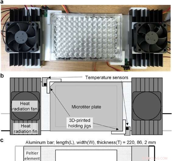 Precision Temperature Gradient Generator for Microtiter Plates Using Peltier Technology