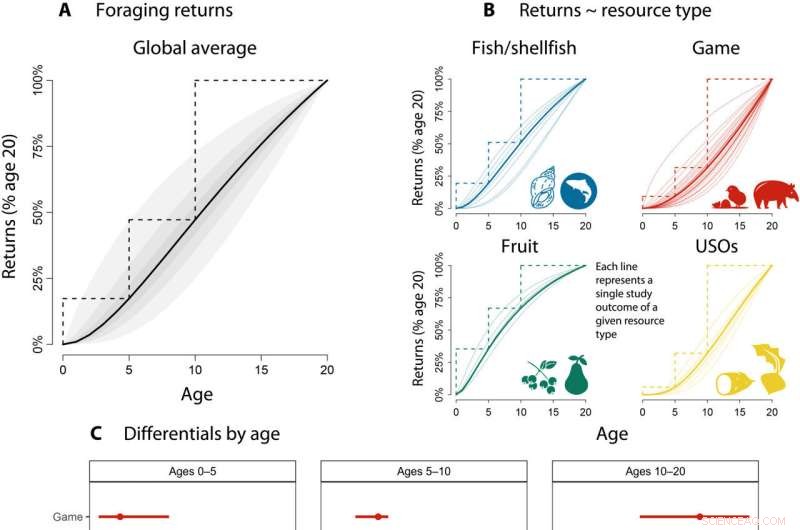 How Complex Foraging Skills Extend Human Developmental Periods: A Data-Driven Analysis