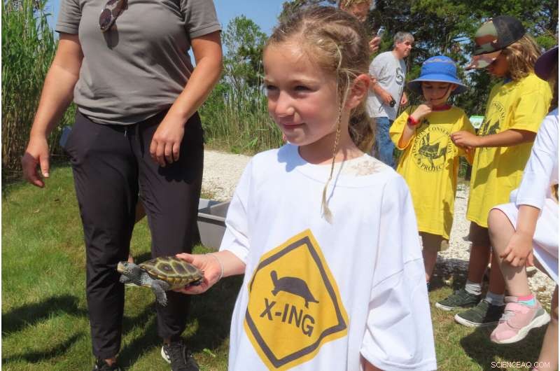 Kindergarteners Release Orphaned Turtles Back into the Wild