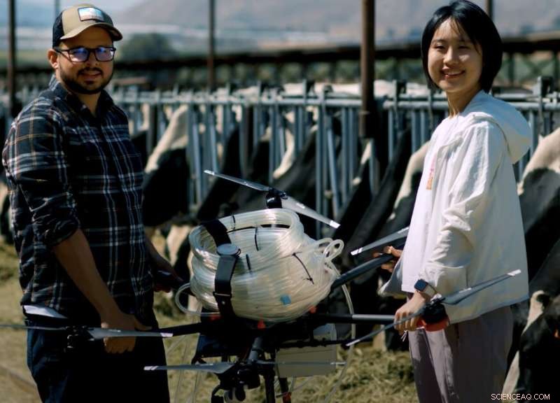 Drone Technology for Reducing Methane Emissions on Dairy Farms