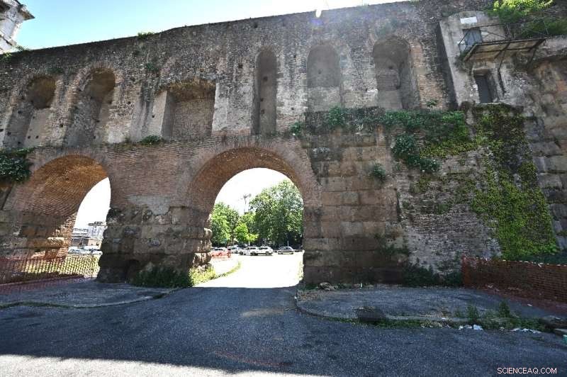 Porta Maggiore Gate Partially Closed After Stone Fragments Fall