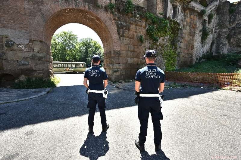 Porta Maggiore Gate Partially Closed After Stone Fragments Fall