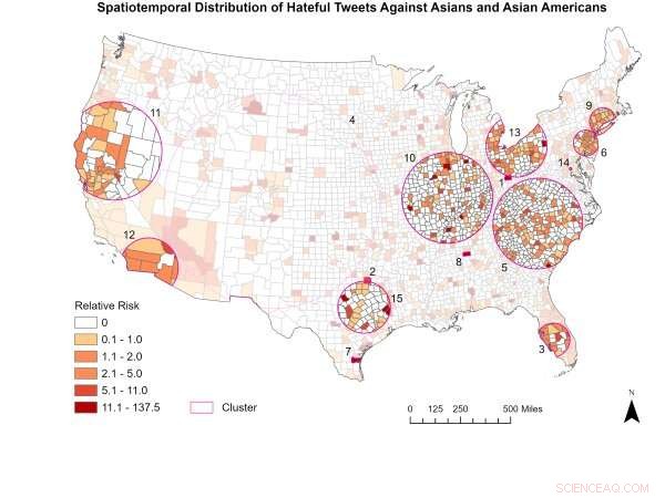 Mapping Anti-Asian Hate Speech on Twitter During COVID-19