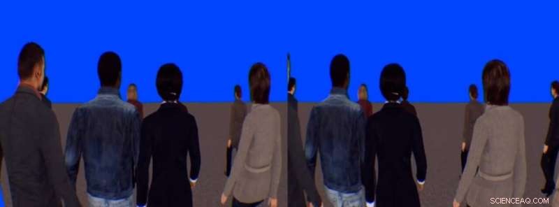 How Field of Vision Drives Crowd Movement: A Virtual Reality Study