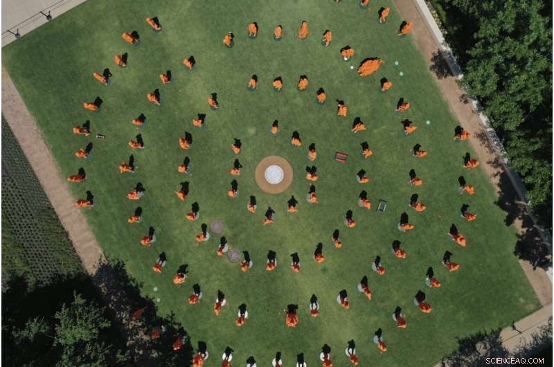 Smithsonian Celebrates Women s History Month with 120 Neon Orange Scientist Statues