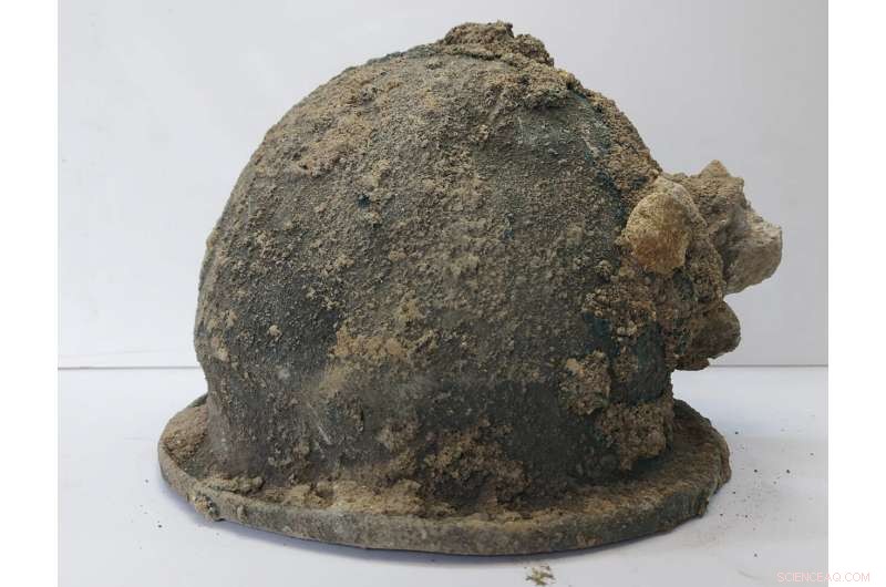 Ancient Helmets and Temple Ruins Unearthed in Southern Italy