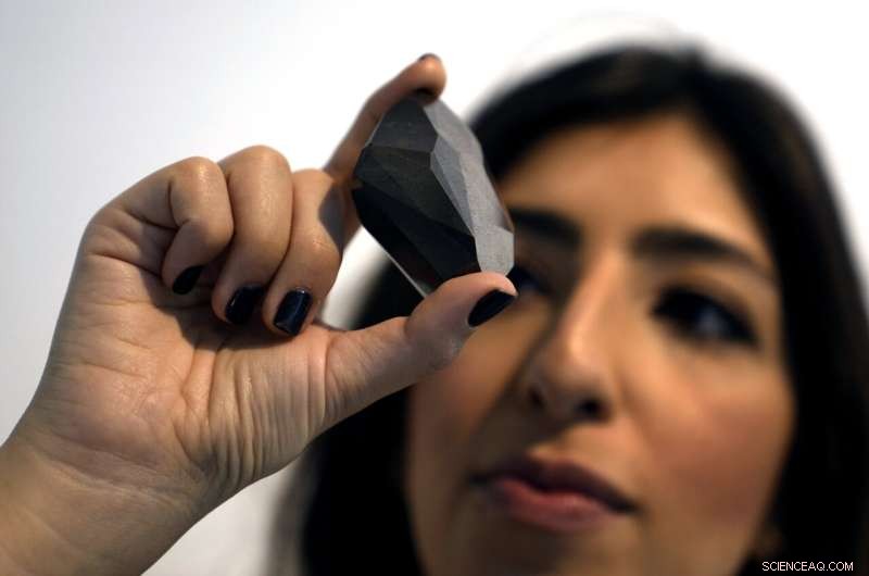 Rare 555.55-Carat Black Diamond  The Enigma  to Auction in Dubai