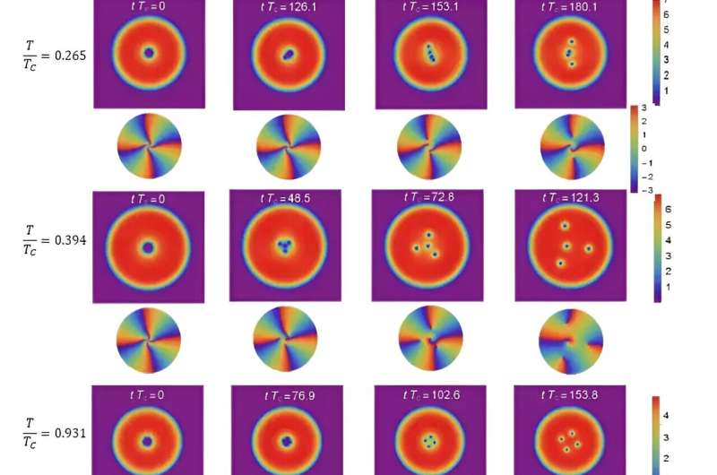 Quantum Superfluid Vortices: New Insights into Discharge Patterns