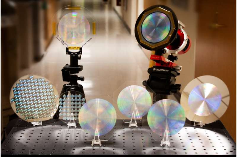 High-Resolution Metalens Image of Sun, Moon & Nebulae - Harvard SEAS