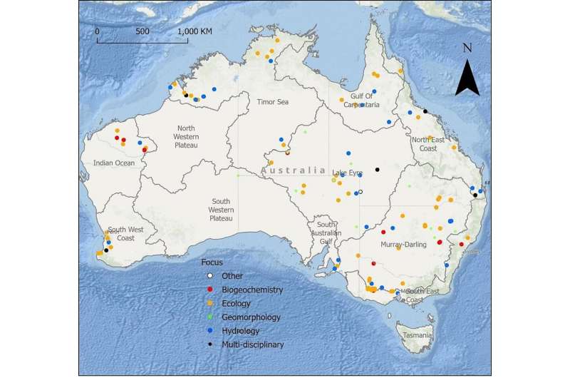 Mapping Research on Australia s Non-Perennial Rivers: A Spatial Overview