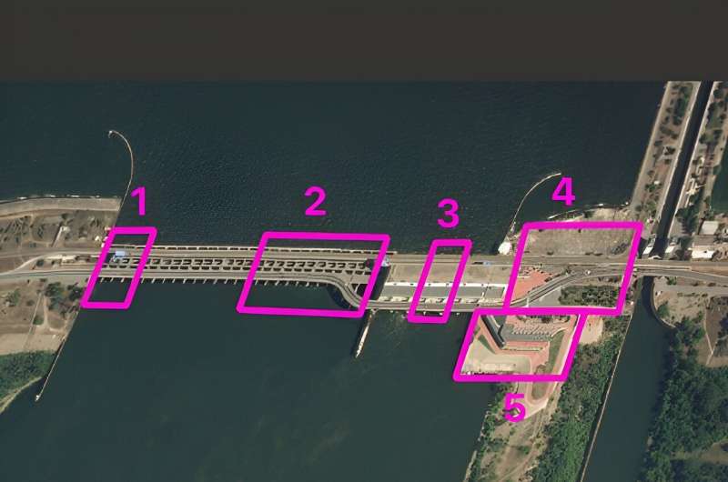 Kakhovka Dam Breach: Pre-Collapse Monitoring Reveals Key Damage Points
