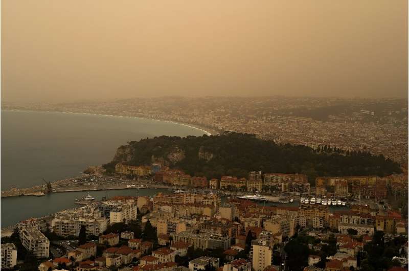 Saharan Dust Event Impacts Switzerland & Southeastern France: Air Quality Alert