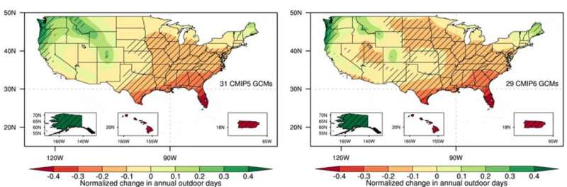 Projected Impact of Climate Change on Outdoor Recreation in the US