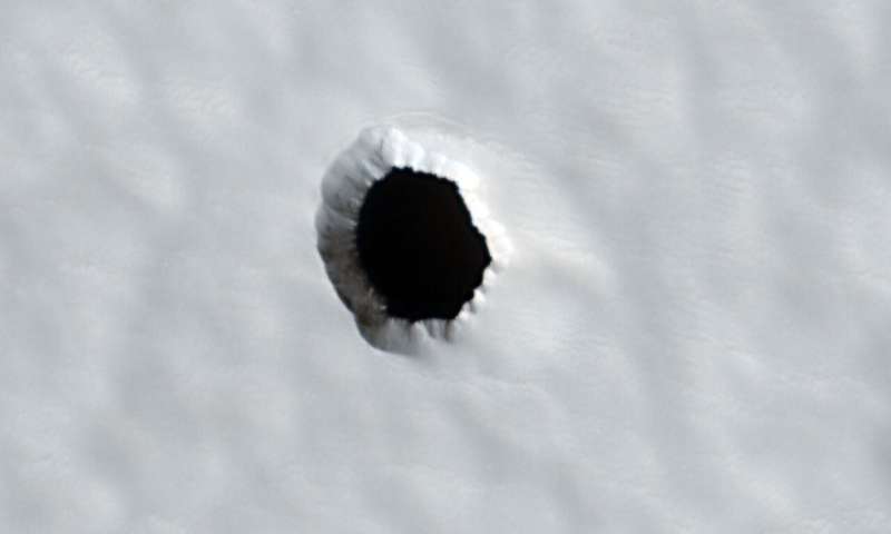 Exploring Martian Surface: Investigating a Mysterious Hole on Arsia Mons