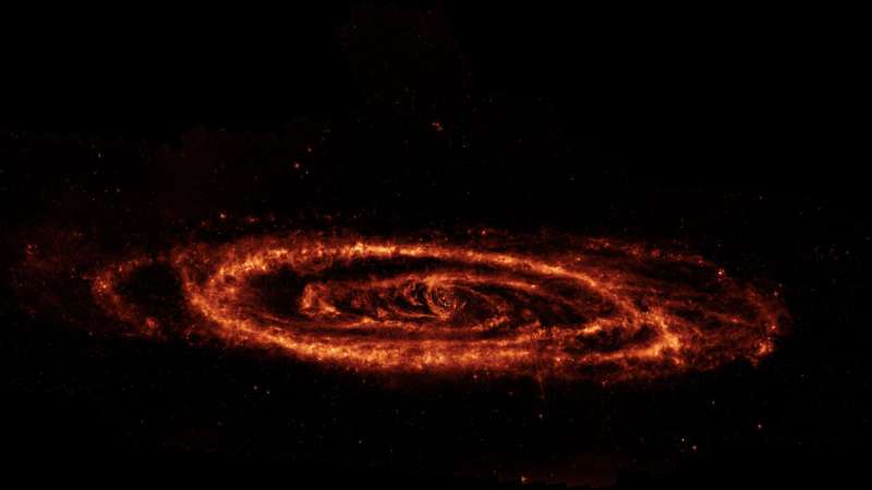 NASA Spitzer Images Reveal Black Hole s Feeding Habits in Andromeda Galaxy