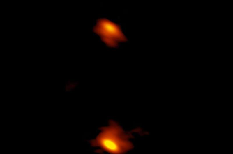 VLBA Image Reveals Supermassive Black Holes Briefly Awakened by Stellar Disruption