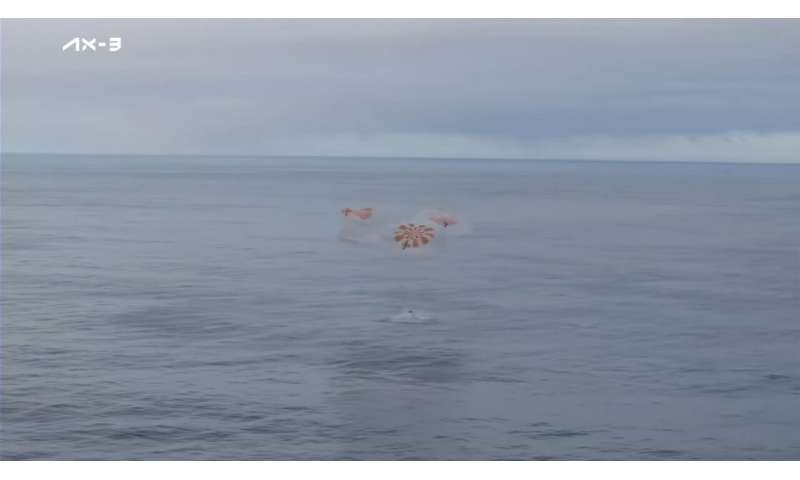 Turkish, Italian & Swedish Astronauts Return from Private Space Station Mission