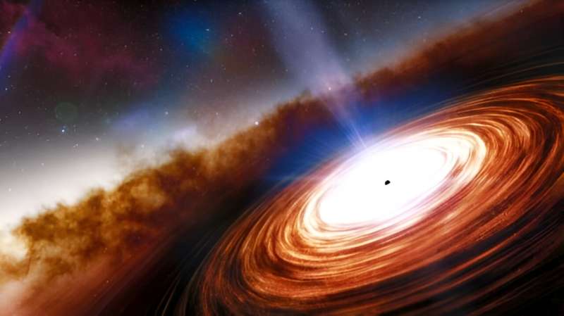 Supermassive Black Hole Clears Galactic Neighborhood - ESA