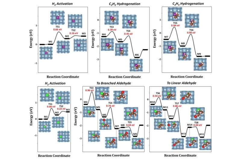 Catalytic Activity of Buried Metals: Enhancing Hydrogenation and Hydroformylation
