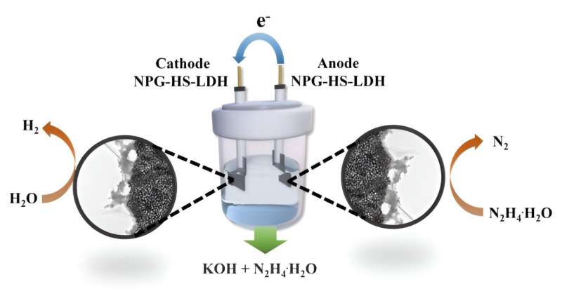 Bifunctional Electrocatalysts for Efficient Hydrogen Production via Hydrazine Splitting