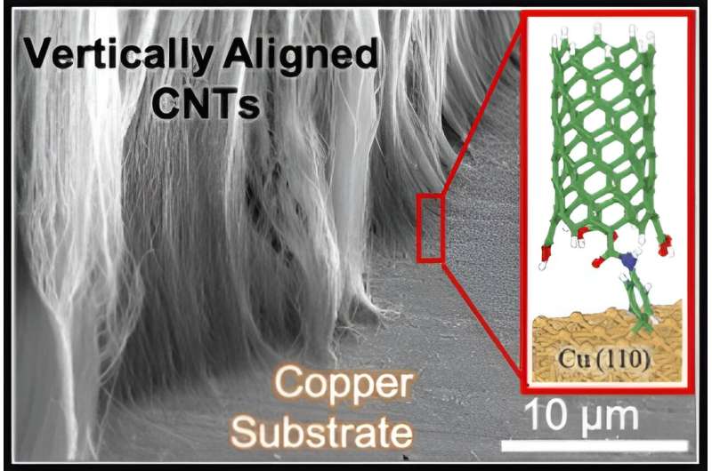 Novel Method Enables Strong Attachment of Carbon Nanotubes to Metals