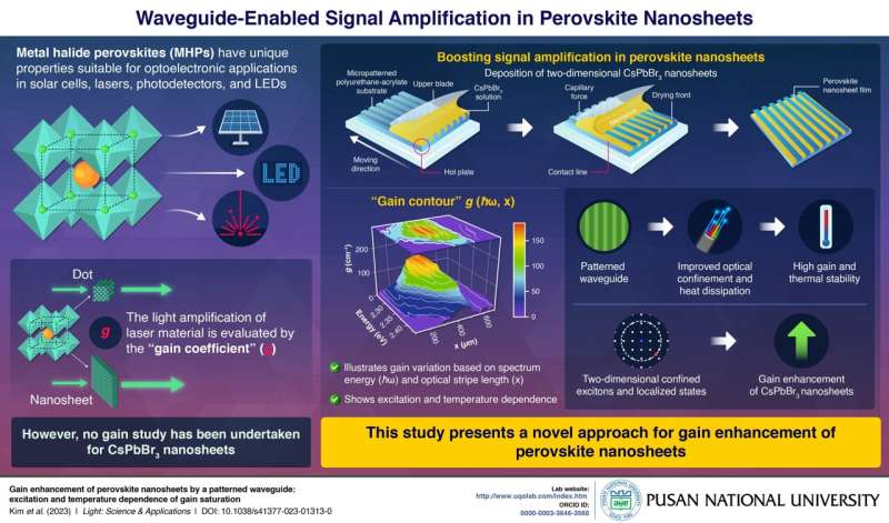 Enhanced Signal Amplification with Perovskite Nanosheets: A Breakthrough in Laser Technology