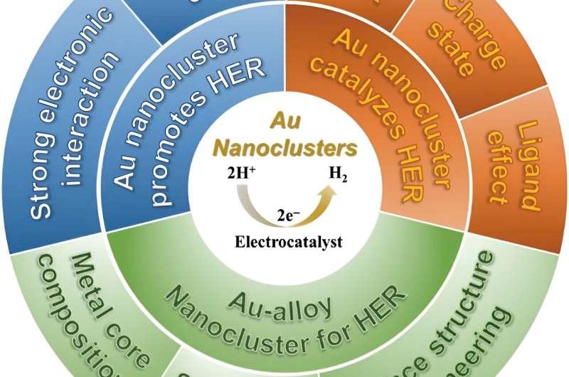 Gold Nanoclusters Enhance Hydrogen Production via Electrochemical Water Splitting