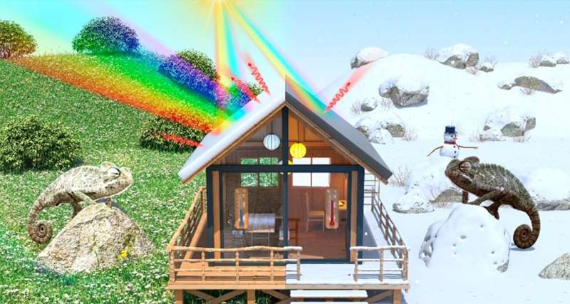 Chameleon Coating for Energy-Efficient Building Climate Control