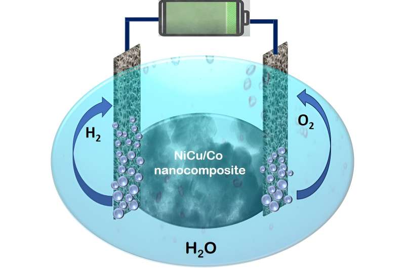 High-Performance Nanocomposite Electrocatalyst for Hydrogen Production via Water Splitting